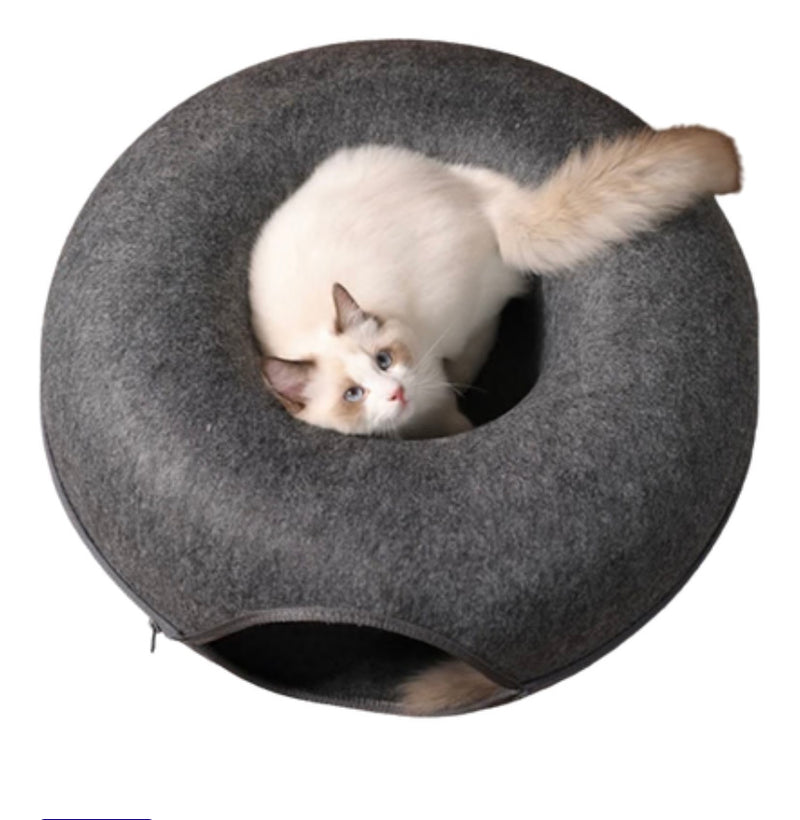 Cama túnel para seu gatinho