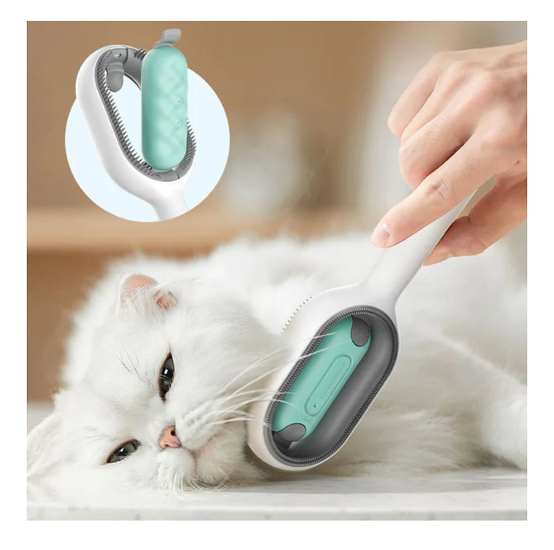 Escova de silicone multifuncional com água para pet