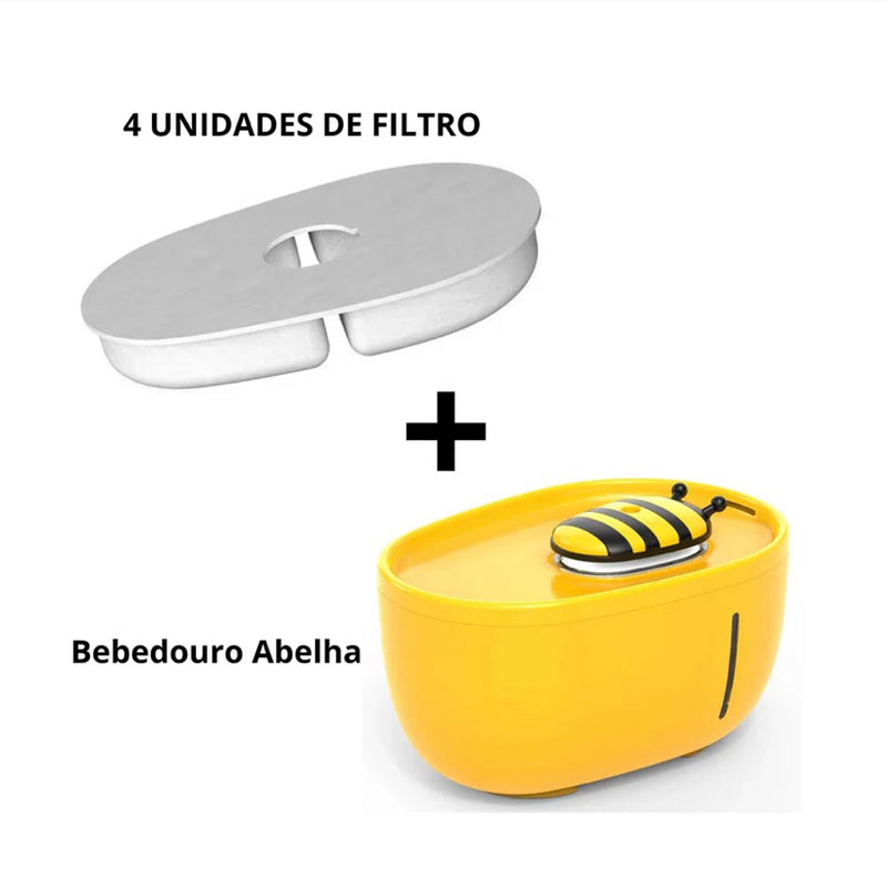 Bebedouro abelhinha com filtro, capacidade 2L