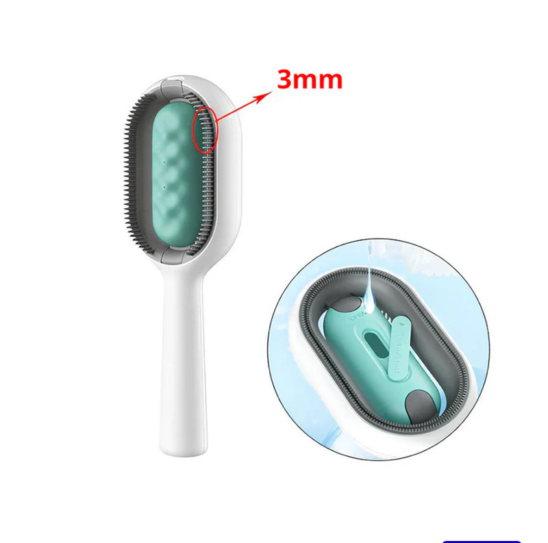 Escova de silicone multifuncional com água para pet